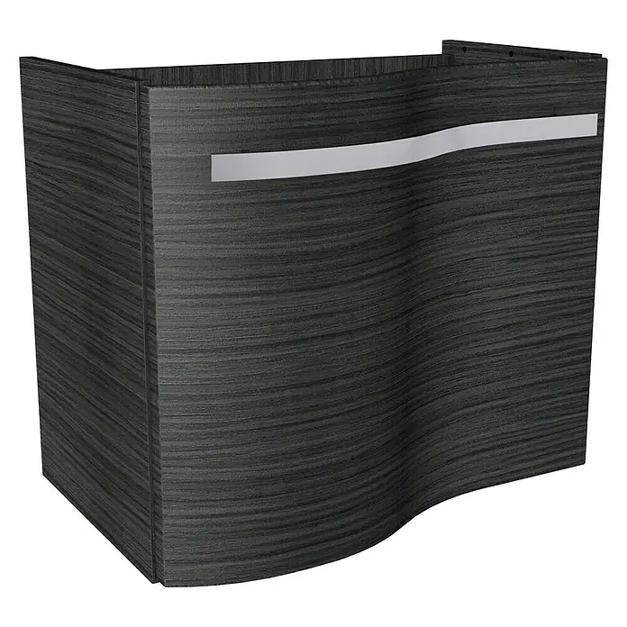 Camargue Wave Mini Fürdőszoba bútor szett - 60 cm, Zárási irány (ajtó): Bal, Matt - Szögletes nézet