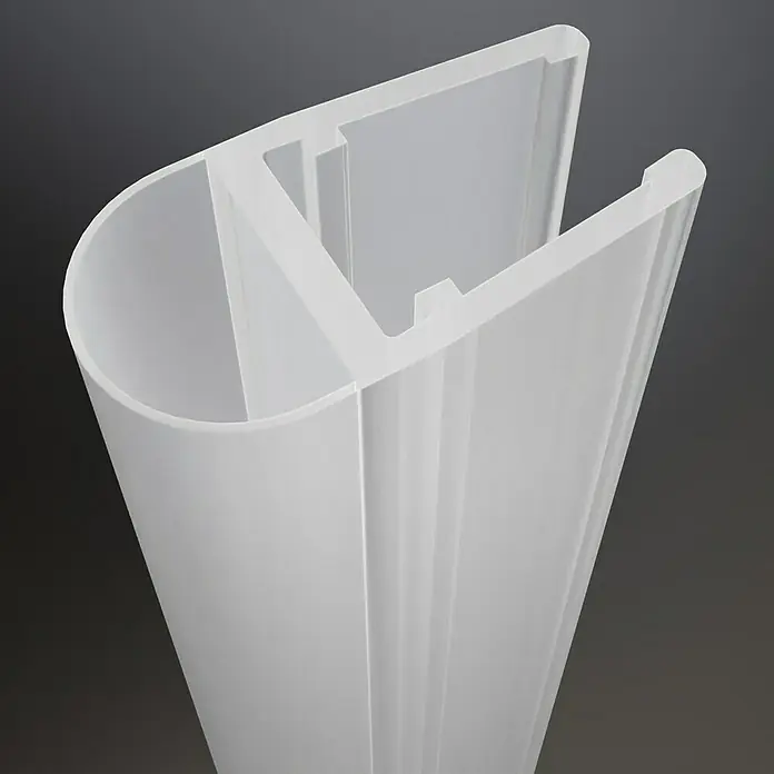 Wasserabweisprofil Senkrecht - Kunststoff, Transparent, Länge: 200 cm - Detailaufnahme