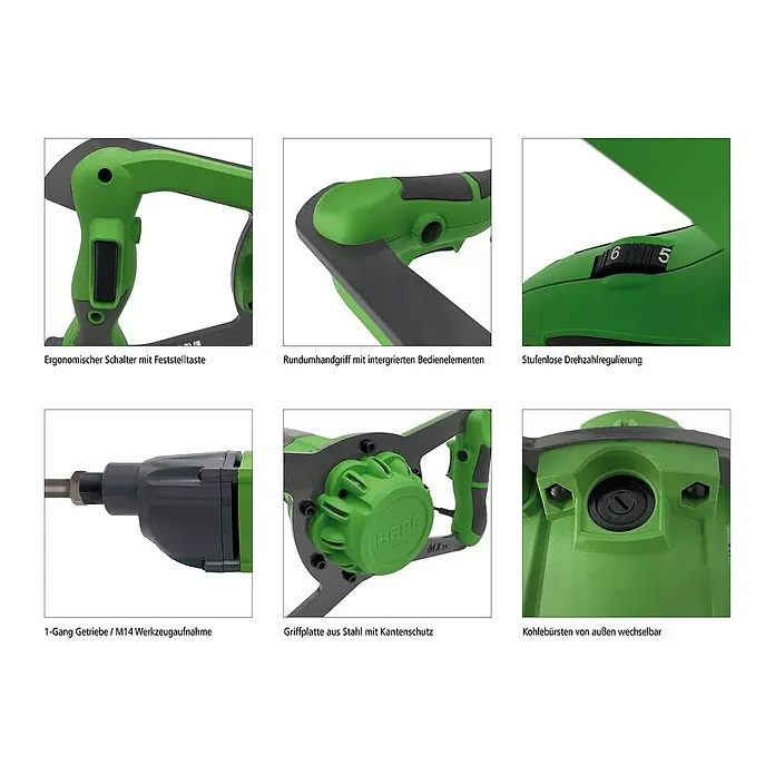 Berg Handrührwerk MX 14 - Mischvolumen: 120 l, 1.400 W
