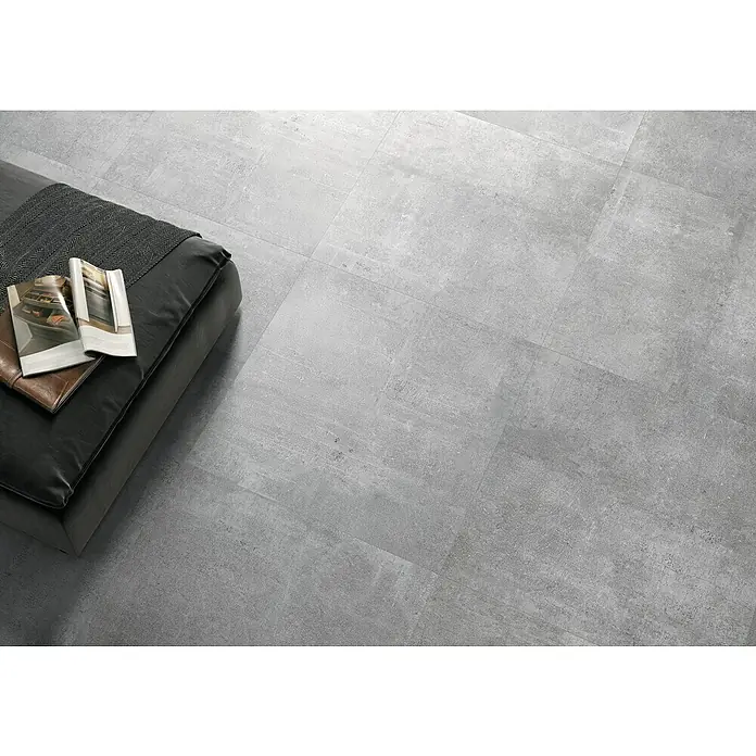 Feinsteinzeugfliese One Grey - 74,5 x 74,5 cm, Grau, Matt - Stimmungsaufnahme