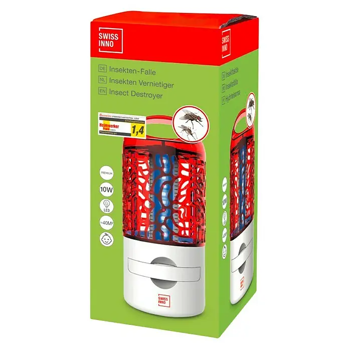 Swissinno Uređaj za zaštitu od insekata LED - 10 W, Učinkovitost: 40 m² - Pogled sprijeda