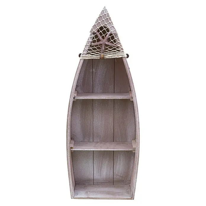 Regal - L x B x H: 12 x 29,5 x 73 cm, Braun - Vorderansicht