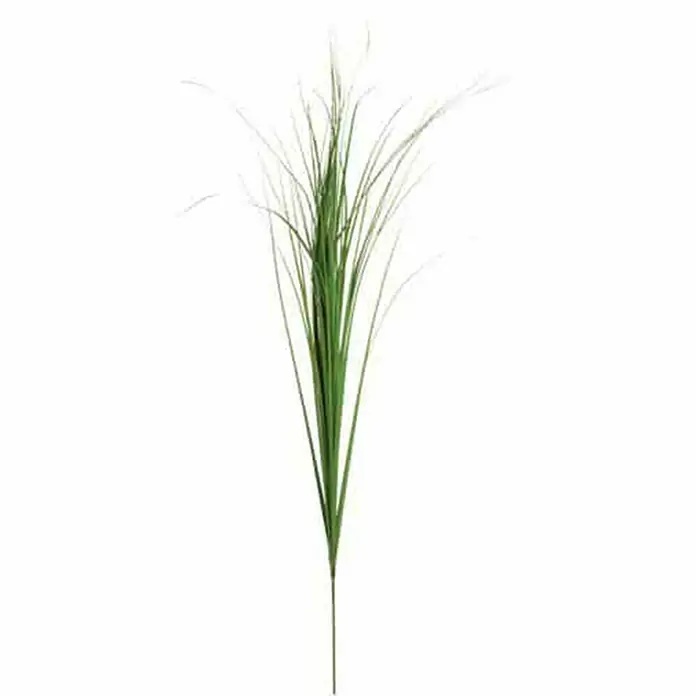 Planta artificial Ciperácea - Altura: 99 cm, Verde, Plástico - Primer plano