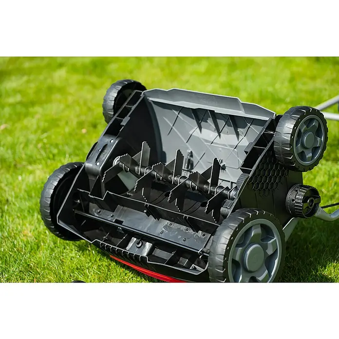 Powerworks Dual Voltage Prozračivač - 48 V, Bez akumulatora, Radna širina: 36 cm - Detaljan prikaz