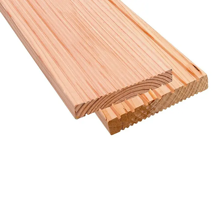 Vloerdeel voor terrassen - 240 x 13,8 x 2,4 cm, Douglasspar - Close-up