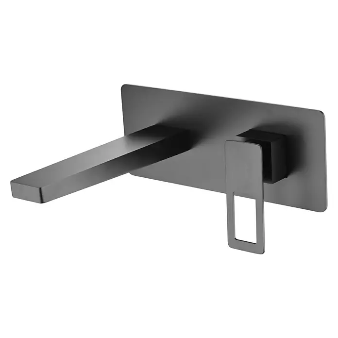 Imex Suecia Grifo de lavabo empotrado - Negro, Mate - Vista angular