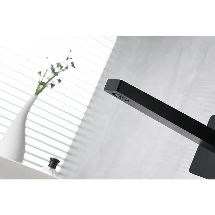 Imex Suecia Grifo de lavabo empotrado - Negro, Mate - Primer plano