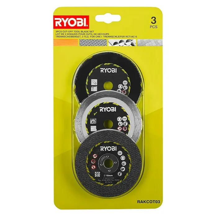Ryobi Set de hojas de sierra RAKCOT03 - 3 pzs. - Vista frontal