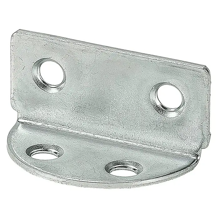 Stabilit Spanplattenhalter verzinkt - L x B: 40 x 19 mm, Silber, Stahl - Diagonale Ansicht