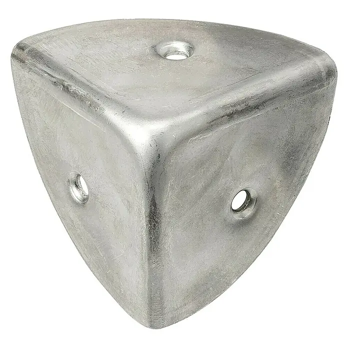 Stabilit Kistenecke - Länge: 36 mm, Edelstahl - Diagonale Ansicht