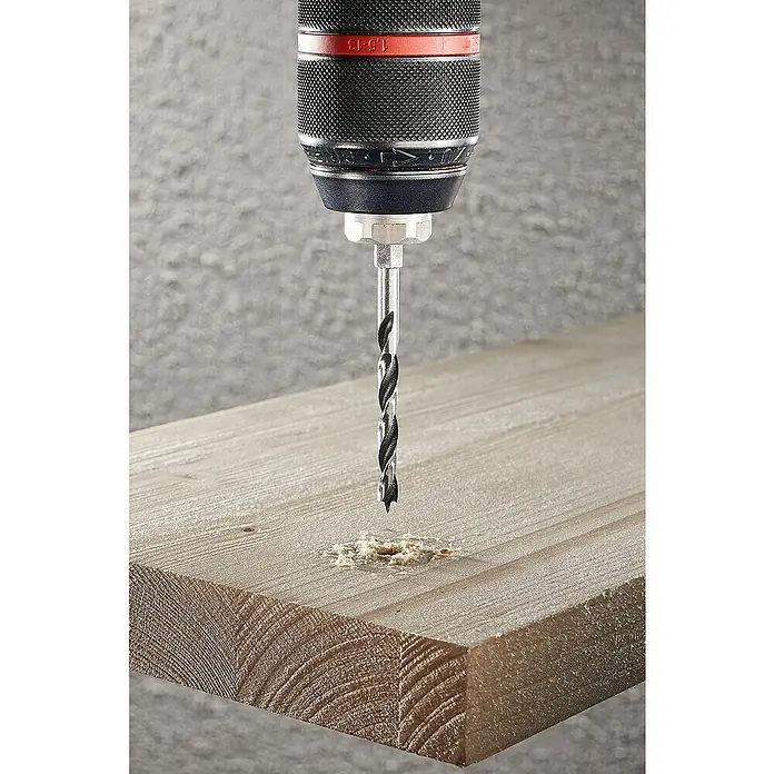 Wolfcraft Holzbohrer - Durchmesser: 5 mm, Länge: 85 mm - Detailaufnahme