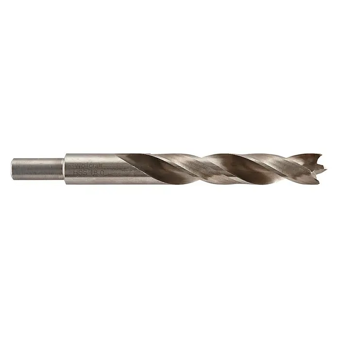 Wolfcraft Holzbohrer HSS Professional - Durchmesser: 18 mm, Länge: 180 mm - Vorderansicht