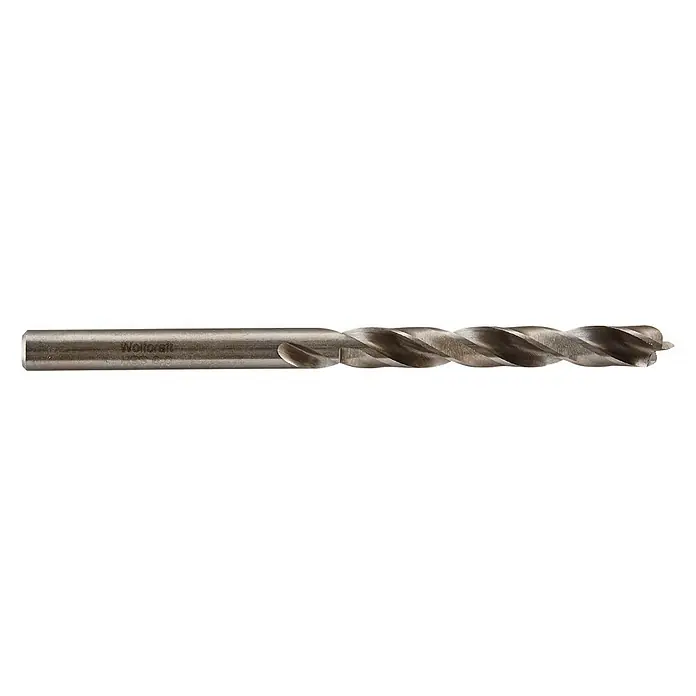 Wolfcraft Holzbohrer HSS Professional - Durchmesser: 6 mm, Länge: 94 mm - Vorderansicht