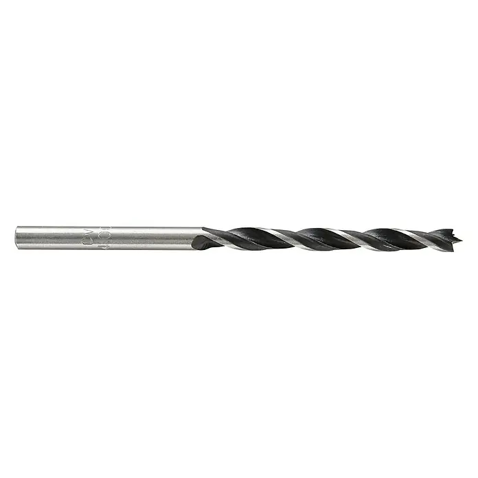 Wolfcraft Holzbohrer - Durchmesser: 4 mm, Länge: 75 mm - Vorderansicht