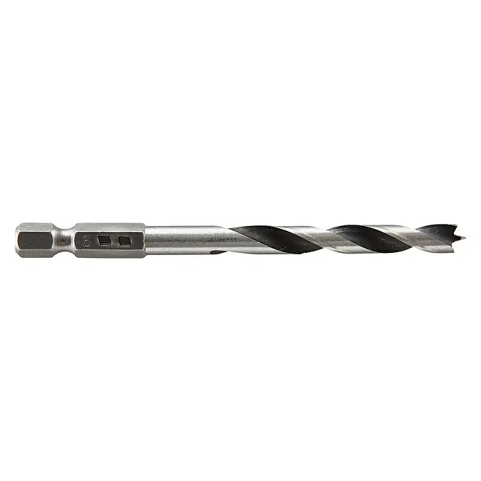 Wolfcraft Holzbohrer - Durchmesser: 6 mm, Länge: 90 mm - Vorderansicht