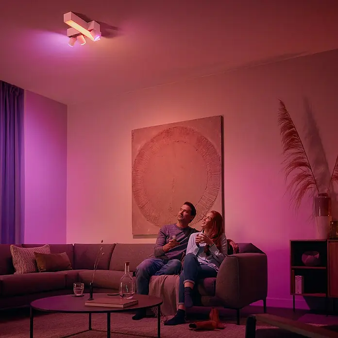 Philips Hue Dimmcontroller V2 - Weiß, Batterien: 1 Stk., L x B x H: 1,5 x 8 x 12,5 cm - Anwendungsbeispiel