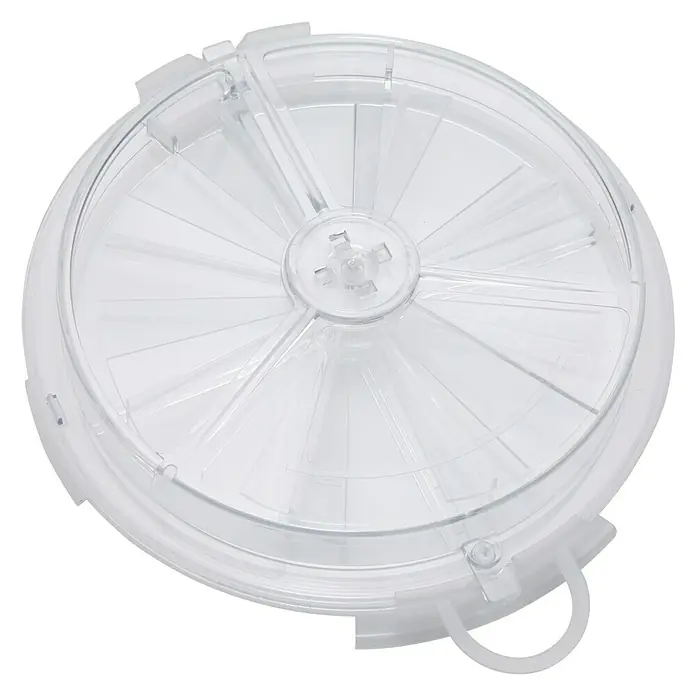Rejilla de ventilación aireadora - Diámetro: 167 mm, Acrilo Styrol Butadieno (ABS), Blanco - Vista angular
