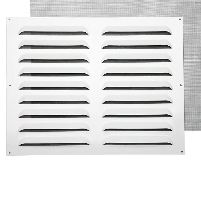 Rejilla de ventilación reforzada - 50 x 40 cm, Blanco - Vista frontal