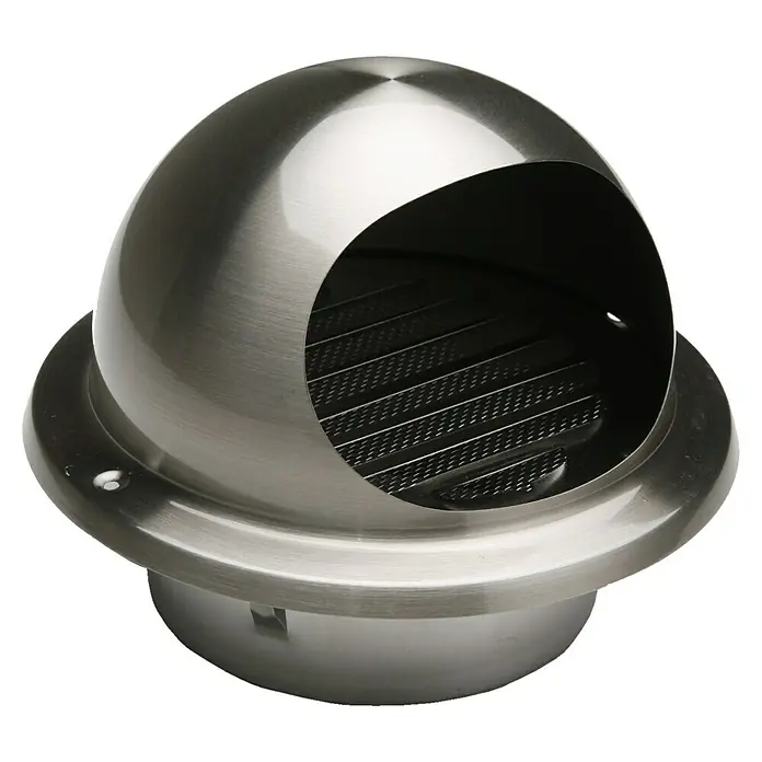 Rejilla de ventilación con tapa - 183 mm, Acero inoxidable, Acero inoxidable - Foto ambiente