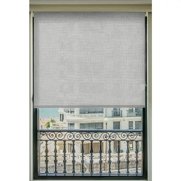 Estor enrollable Aspen - An x Al: 135 x 250 cm, Gris - Primer plano