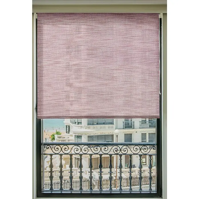 Estor enrollable Malibú - An x Al: 90 x 250 cm, Rosa - Primer plano