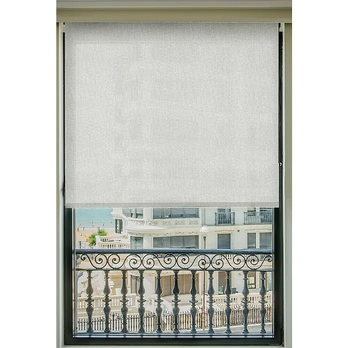 Estor enrollable Montreal - An x Al: 135 x 250 cm, Blanco - Primer plano