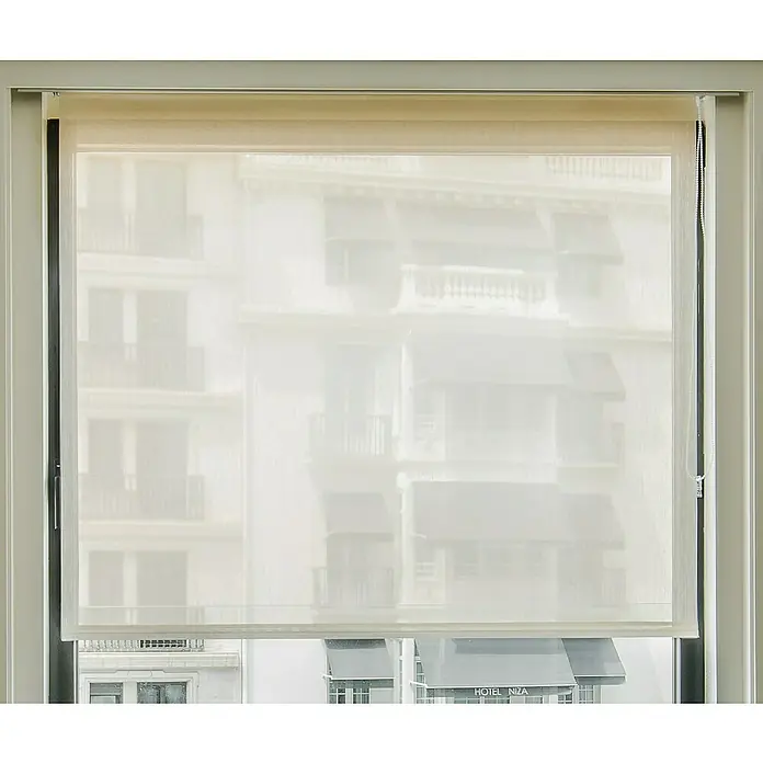 Estor enrollable Bahamas - An x Al: 90 x 250 cm, Crudo - Primer plano