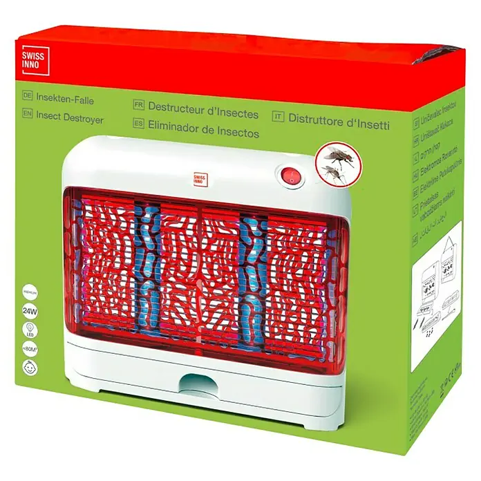 Swissinno Insektenvernichter LED - 24 W, Wirkungsbereich: 80 m² - Diagonale Ansicht