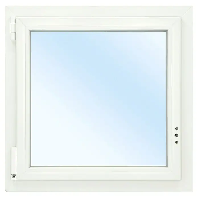 Solid Elements Kunststofffenster Classic Line - B x H: 120 x 120 cm, DIN Anschlag: Links, Weiß - Vorderansicht
