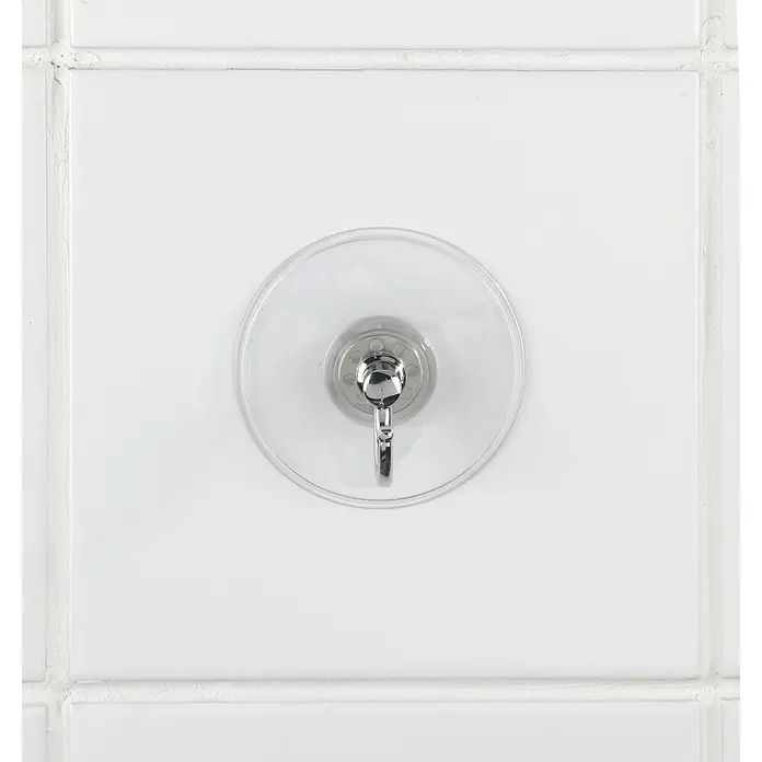 Wenko Saugnapf-Haken Atero - Durchmesser: 7 cm, Transparent, Chrom - Stimmungsaufnahme