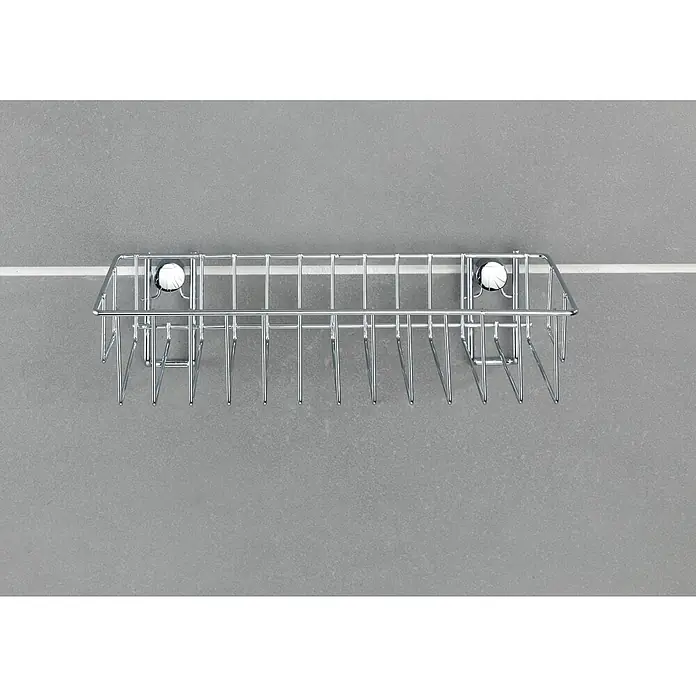 Wenko Classic Duschkorb - L x B x H: 14 x 24 x 6,5 cm, Edelstahl, Verchromt - Stimmungsaufnahme