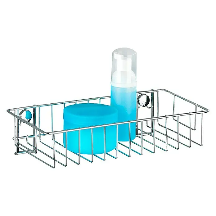 Wenko Classic Duschkorb - L x B x H: 14 x 24 x 6,5 cm, Edelstahl, Verchromt - Anwendungsbeispiel