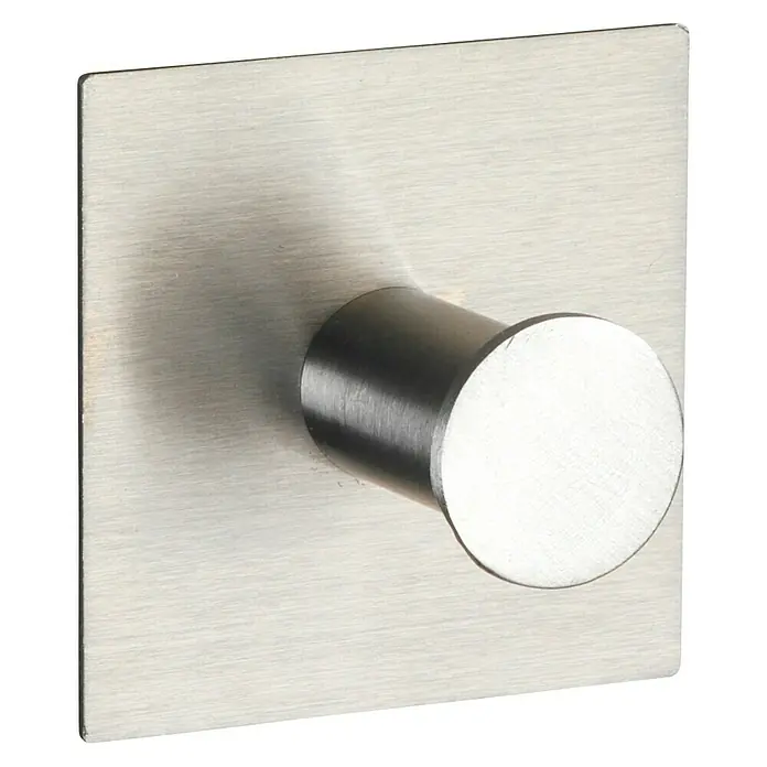 Wenko Handtuchhaken Accadia - 1 Stk., Edelstahl, Edelstahl - Diagonale Ansicht