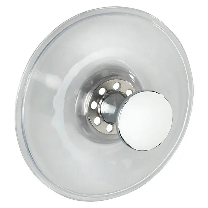 Wenko Saugnapf-Haken Arezzo - 1 Stk., Kunststoff, Transparent - Diagonale Ansicht