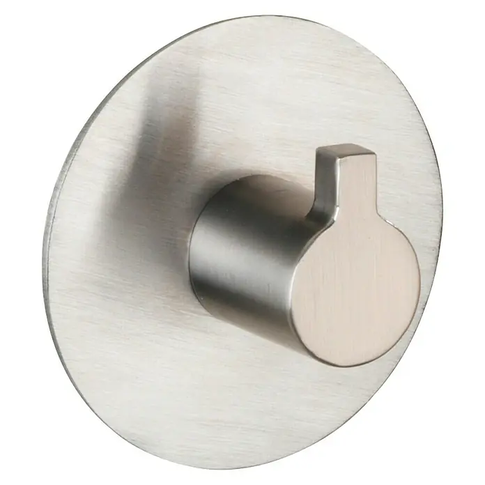 Wenko Handtuchhaken Rina - 1 Stk., Edelstahl, Matt - Diagonale Ansicht