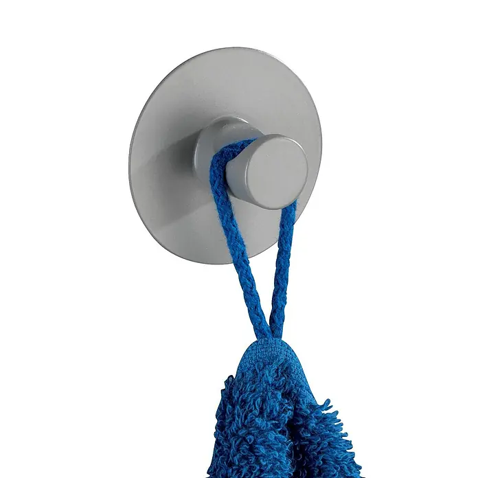 Wenko Handtuchhaken Savona Blister - 1 Stk., Grau, Edelstahl - Detailaufnahme