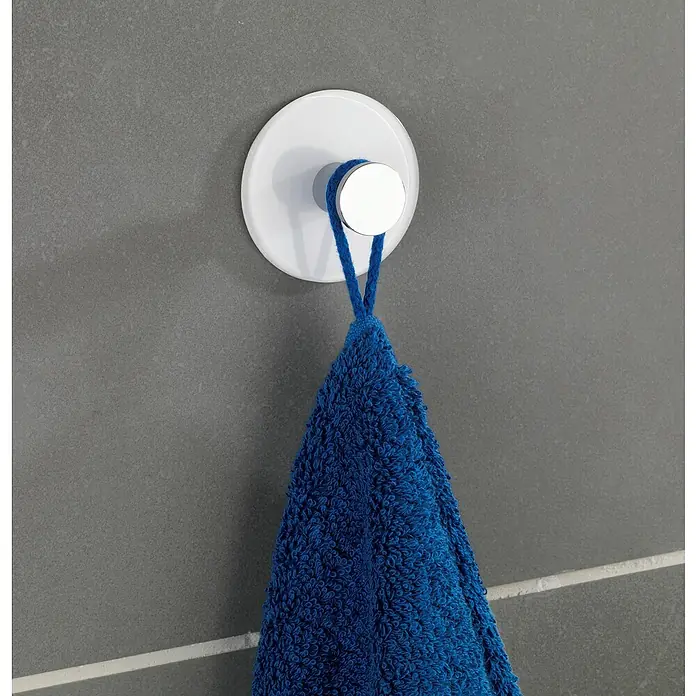 Wenko Handtuchhaken Tamo - 1 Stk., Weiß, Zinkdruckguss - Detailaufnahme