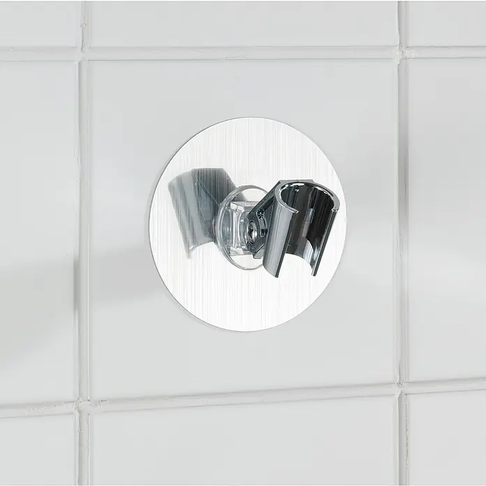 Wenko Brausehalter Static-Loc® Osimo - Kunststoff, Silber - Stimmungsaufnahme