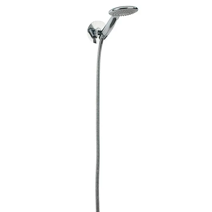 Wenko Brausehalter Static-Loc® Osimo - Kunststoff, Silber - Detailaufnahme
