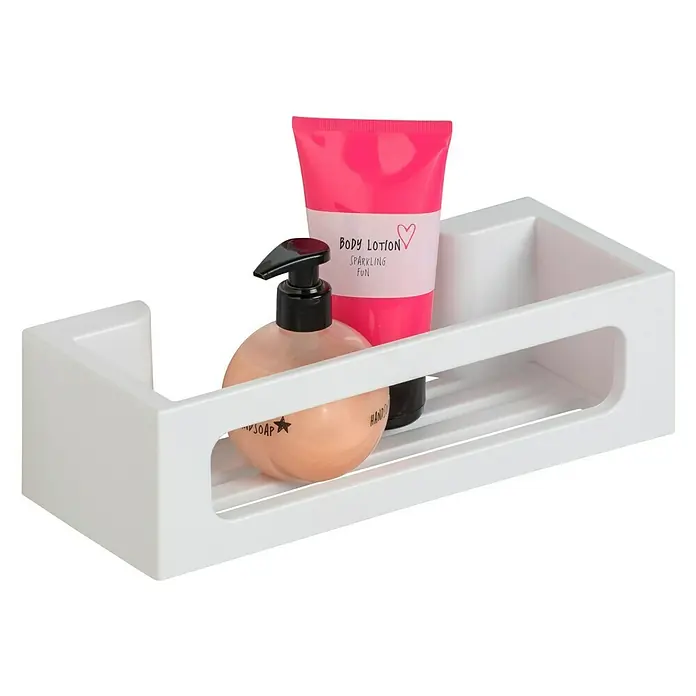 Wenko Duschkorb Power-Loc® Bralia - 12 x 30 x 8,5 cm, Weiß, Matt - Anwendungsbeispiel