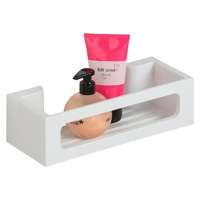 Wenko Duschkorb Power-Loc® Bralia - 12 x 30 x 8,5 cm, Weiß, Matt - Anwendungsbeispiel