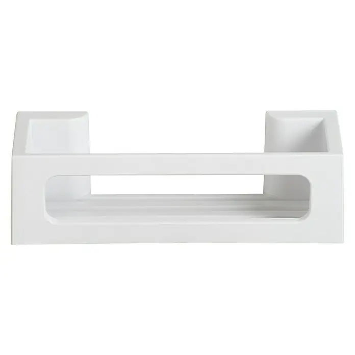 Wenko Duschkorb Power-Loc® Bralia - 12 x 30 x 8,5 cm, Weiß, Matt - Vorderansicht