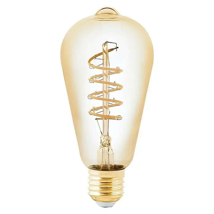 Eglo Ledlamp E27 - 4 W, 245 lm, Rond, Lichtkleur: Warm wit, Oranje, Lengte: 142 mm - Vooraanzicht