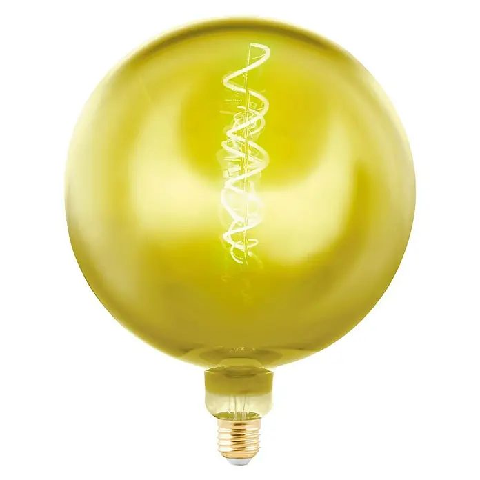 Eglo Ledlamp E27 - 4 W, 40 lm, Rond, Lichtkleur: Warm wit, Goud, Lengte: 255 mm - Vooraanzicht