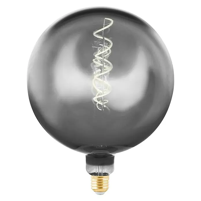 Eglo Ledlamp E27 - 4 W, 50 lm, Rond, Lichtkleur: Warm wit, Zilver, Lengte: 255 mm - Vooraanzicht