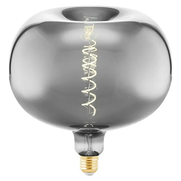 Eglo Ledlamp E27 - 4 W, 50 lm, Rond, Lichtkleur: Warm wit, Zilver, Lengte: 220 mm - Vooraanzicht