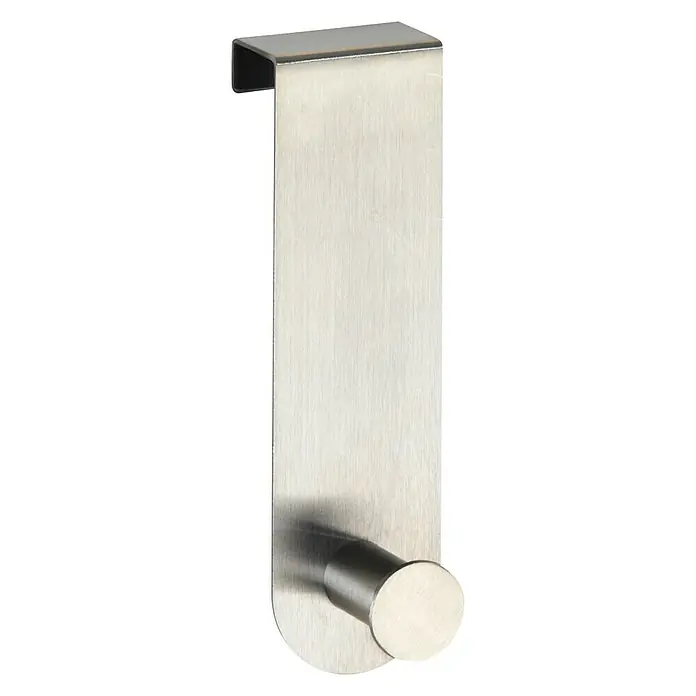 Wenko Türhaken Celano - 1 Stk., Edelstahl, Edelstahl - Diagonale Ansicht