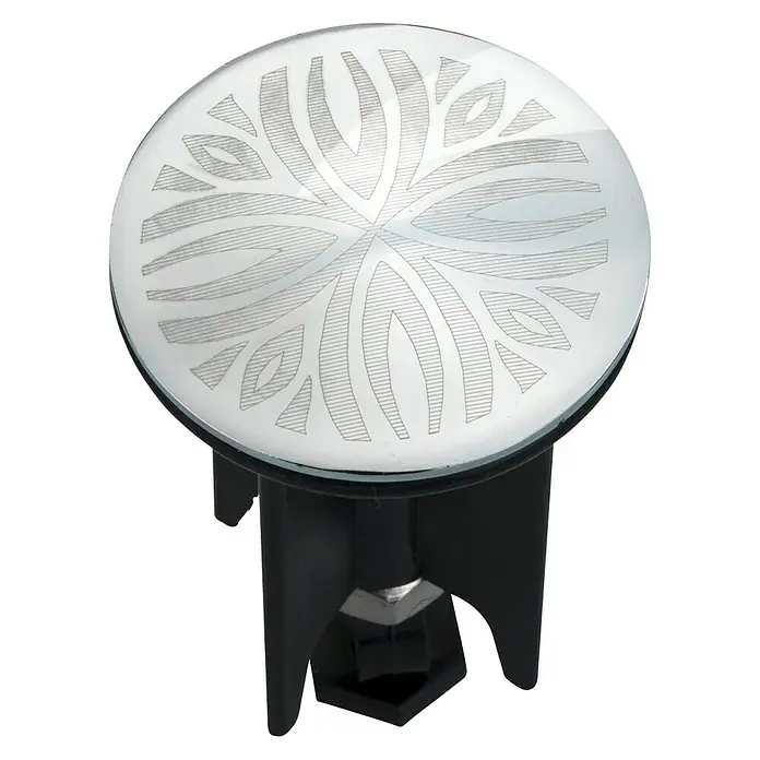 Wenko Design-Excenterstopfen Latur - Lasergravur, Durchmesser: 3,9 cm - Diagonale Ansicht