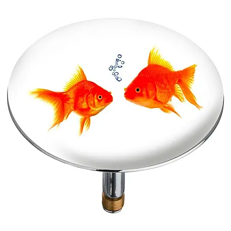 Wenko  Badewannen-Excenterstopfen XXL Fishes