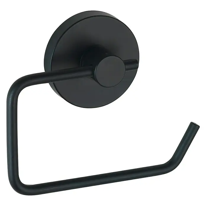 Wenko Milazzo Toilettenpapierhalter - Ohne Deckel, Stahl, Lackiert - Diagonale Ansicht